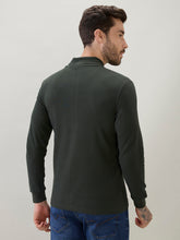 Men's Solid High Neck Full Sleeve Regular Fit T-Shirt